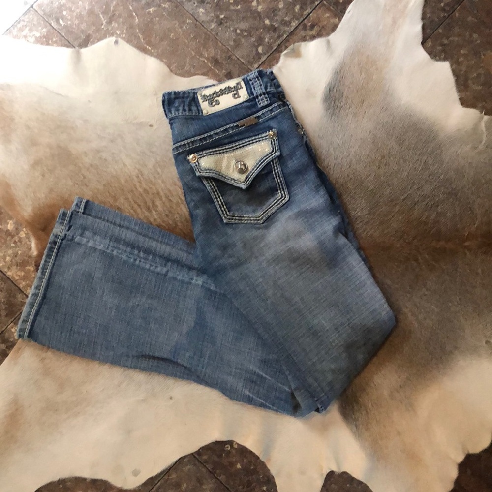 Lightly worn jeans